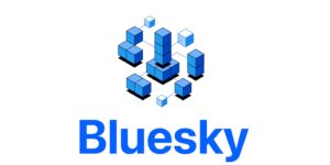Das Logo des Bluesky Netzwerks